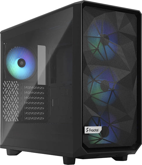 Fractal Design Meshify 2 Lite RGB Mid Tower Gaming Case Black - Anigma